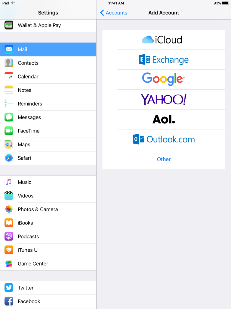 Setup Exchange 2016 on iPad