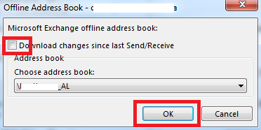 offline address book outlook GAL