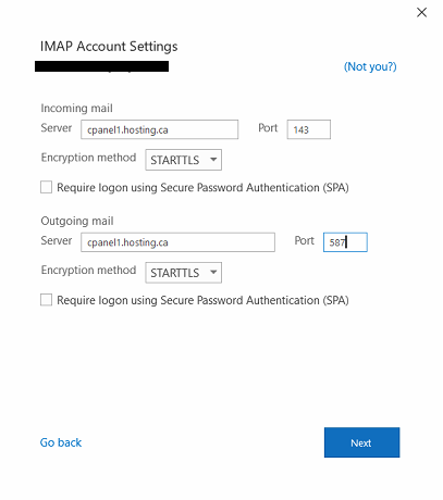 office 365 outlook imap settings