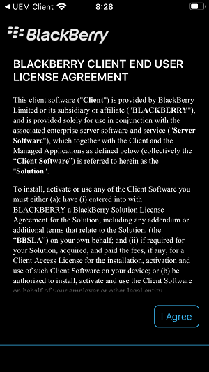 blackberry license agreement