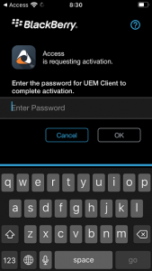 blackberry remove enterprise activation